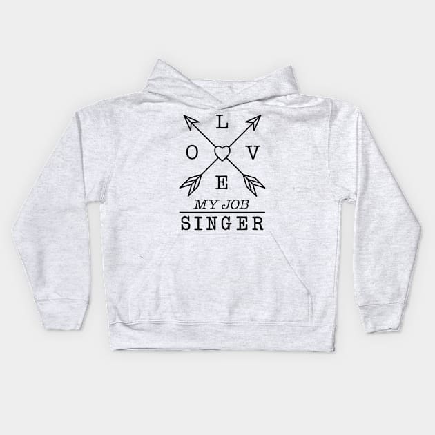 Singer profession Kids Hoodie by SerenityByAlex